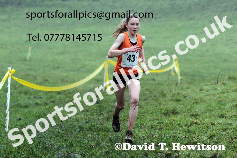 Girls under-15s, NECAA Junior Cross Country Relays, Thornley Farm, Peterlee, Saturday, December 12th. Photo: David T. Hewitson/Sports for All Pics